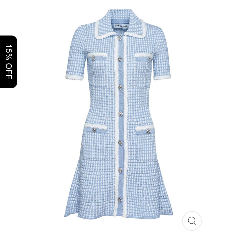 Self-portrait Kitted Dress